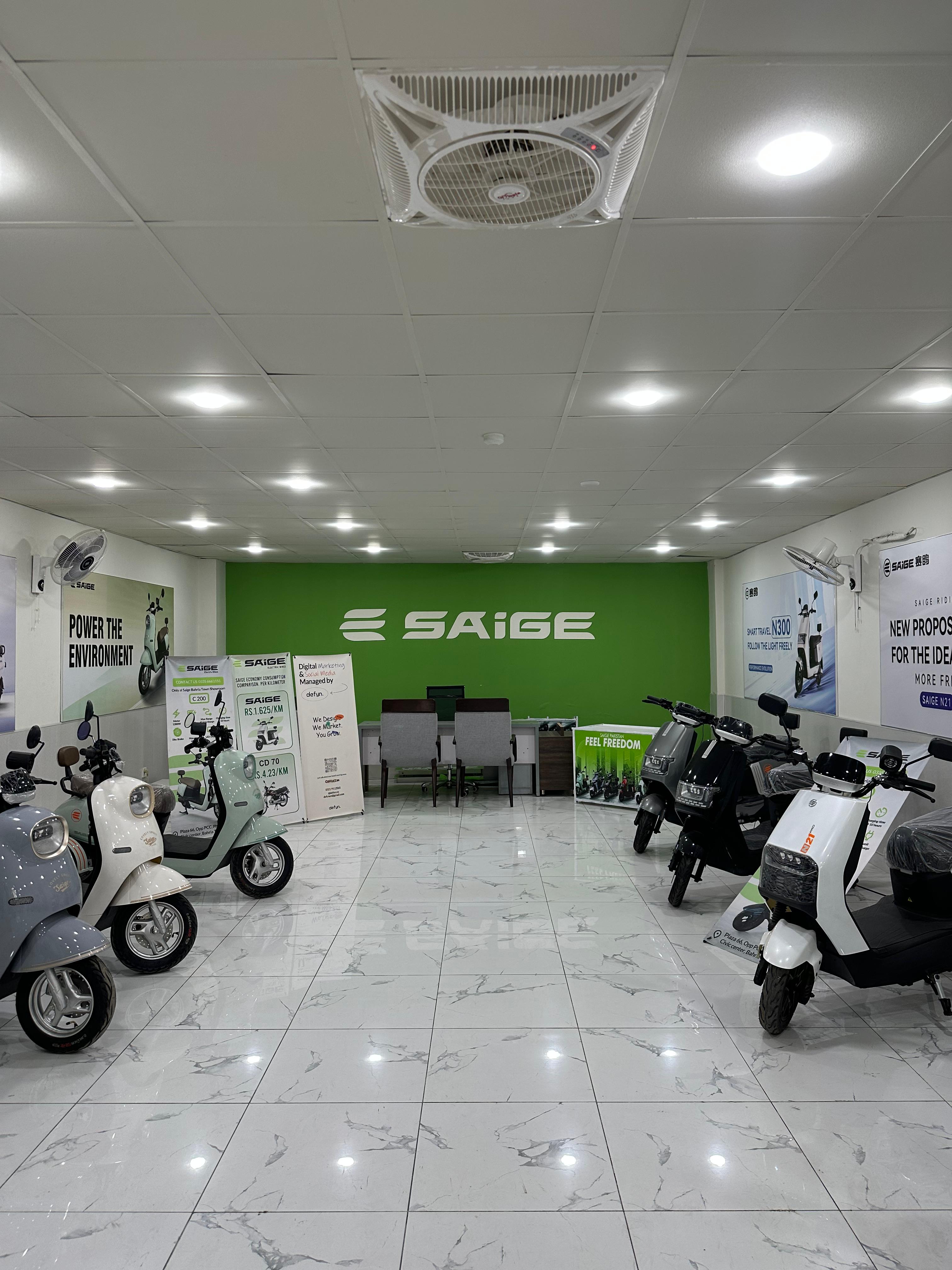 SAIGE showroom interior with customer lounge